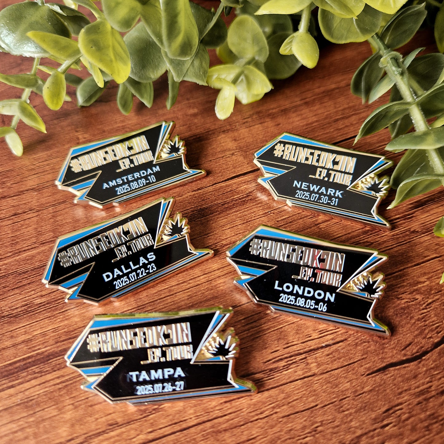 Run Seokjin City Tour pins