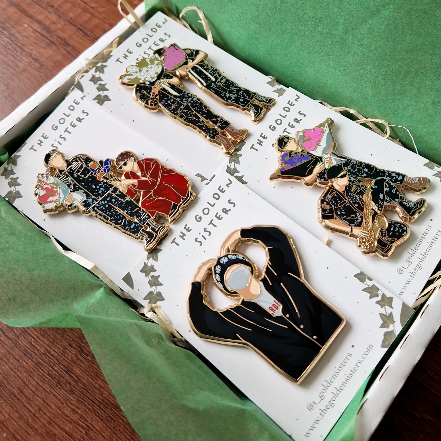 BTS is back - military pins