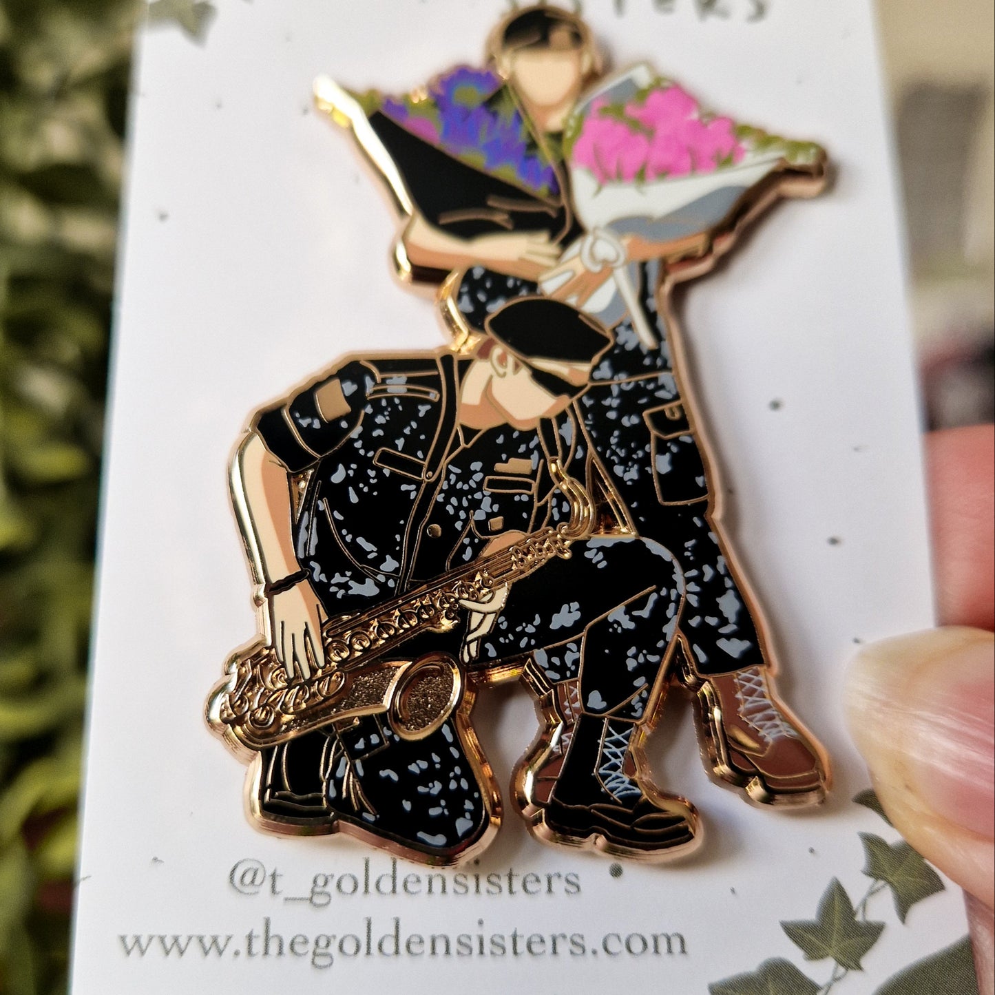 BTS is back - military pins