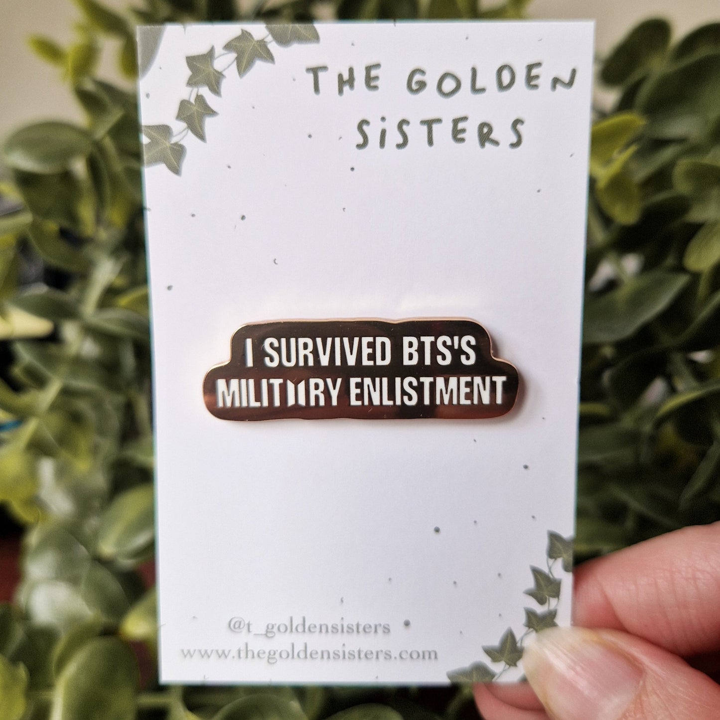 BTS is back - military pins