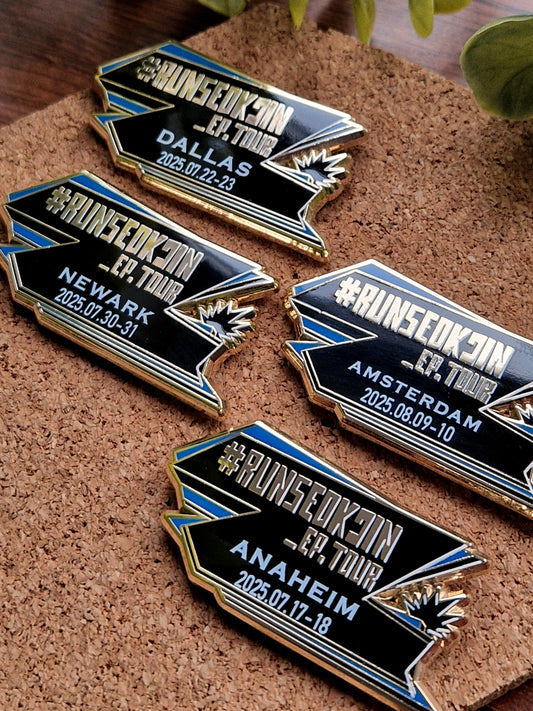 Run Seokjin City Tour pins