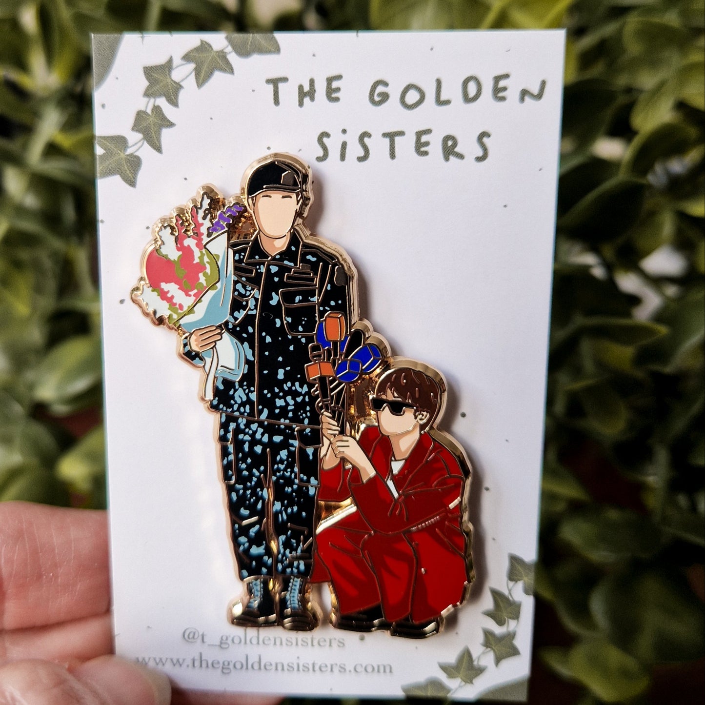 BTS is back - military pins
