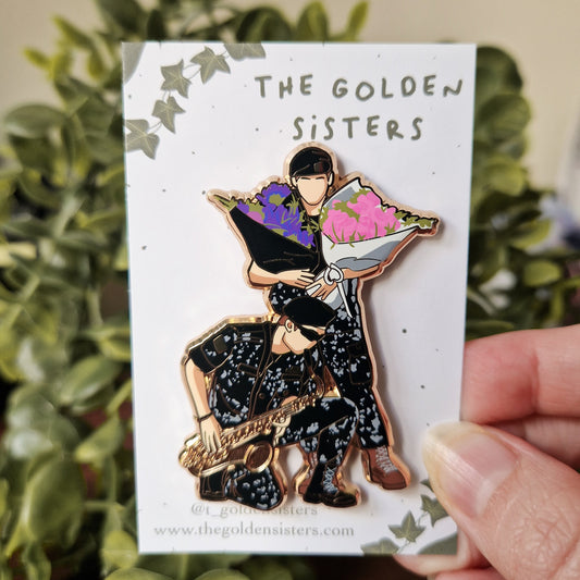 BTS is back - military pins