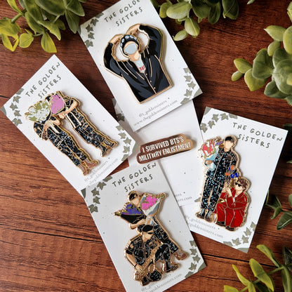 BTS is back - military pins