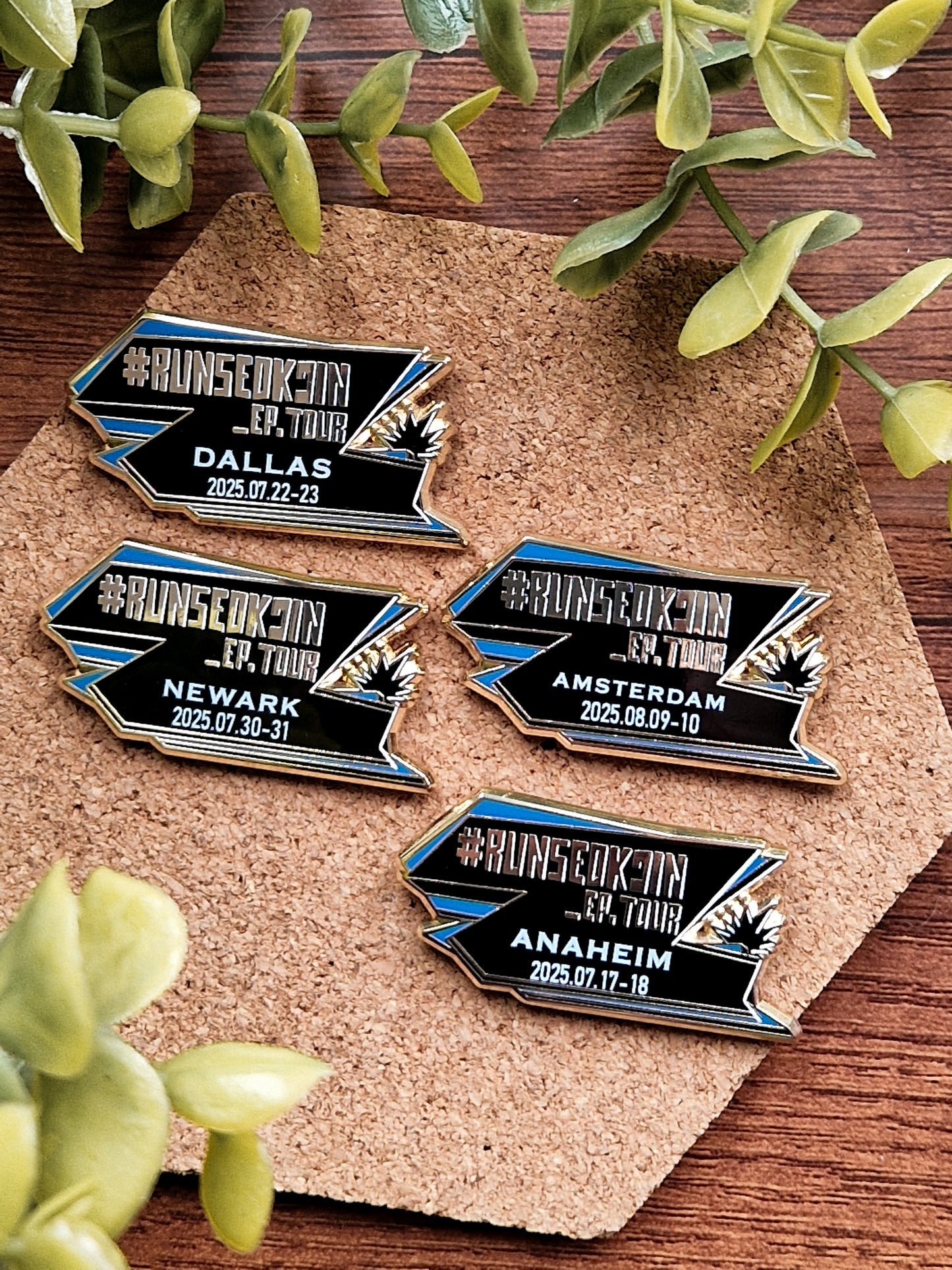 Run Seokjin City Tour pins