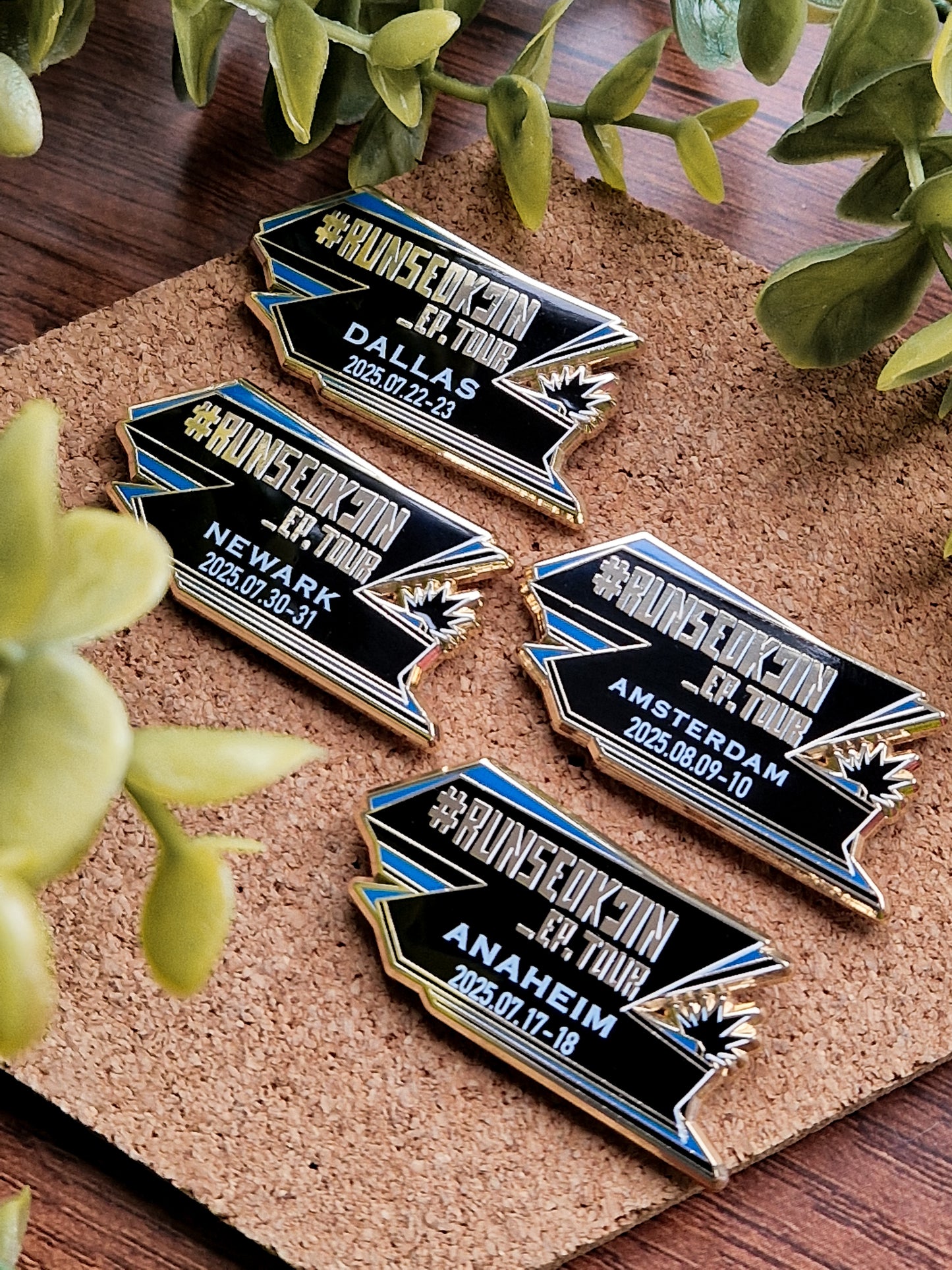 Run Seokjin City Tour pins