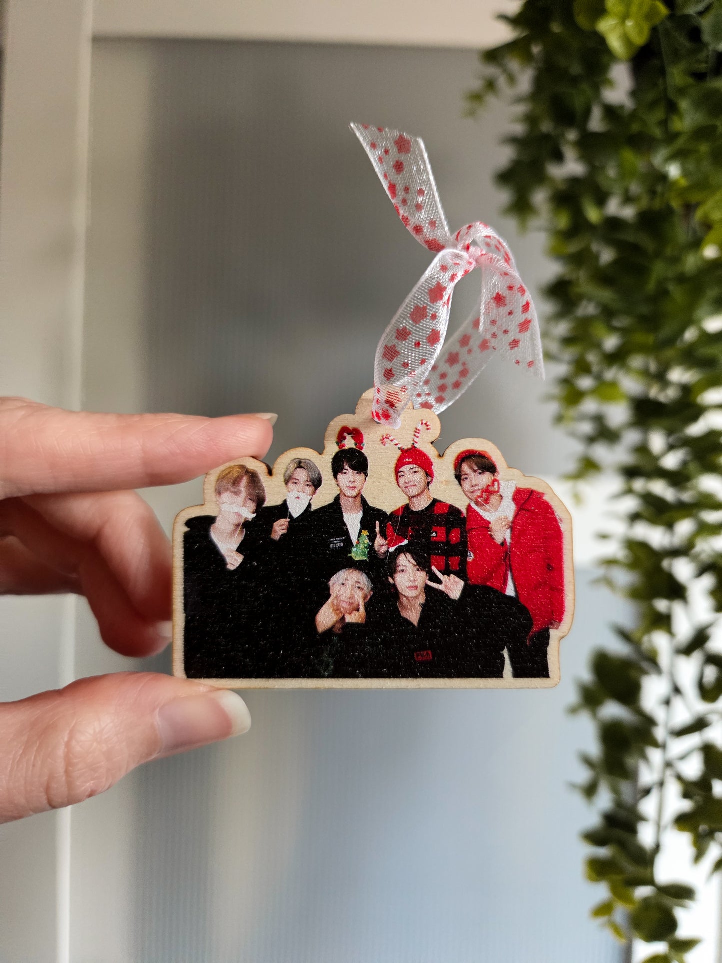BTS Wooden Christmas Tree Decoration