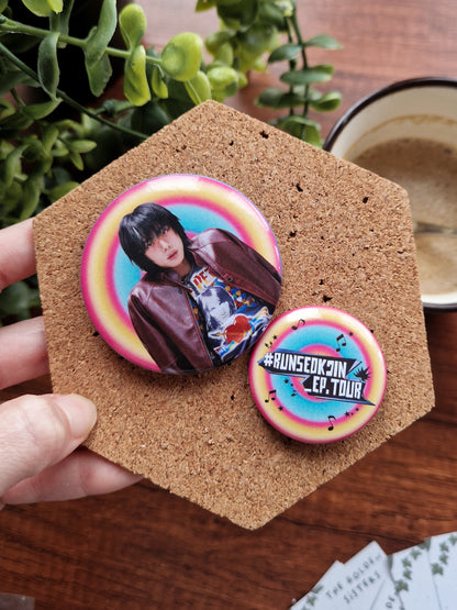 Jin Button Badges