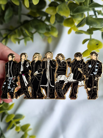 Swim and Hooligans pins