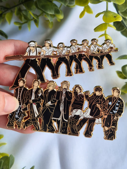 Swim and Hooligans pins
