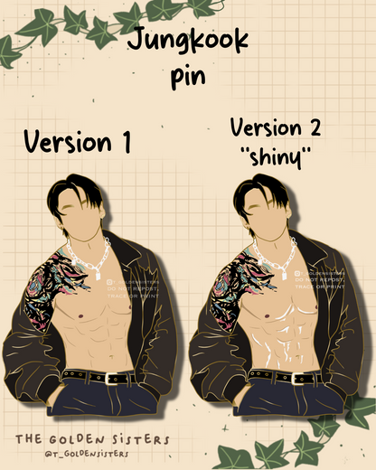 SET of 3 pins (ARMY and JK) (pre-orders)