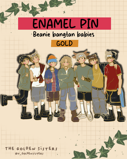 Beanie Bangtan pin (pre-order)