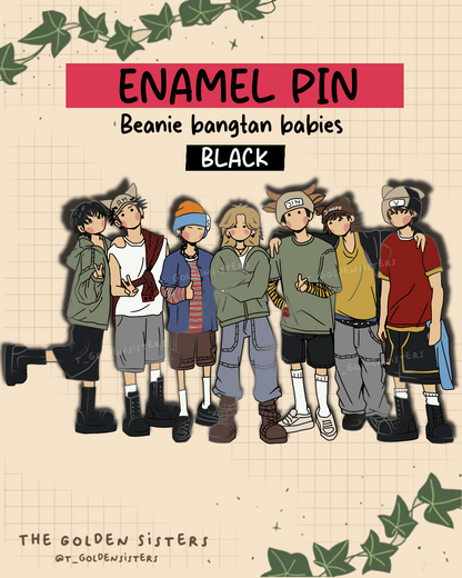 Beanie Bangtan pin (pre-order)