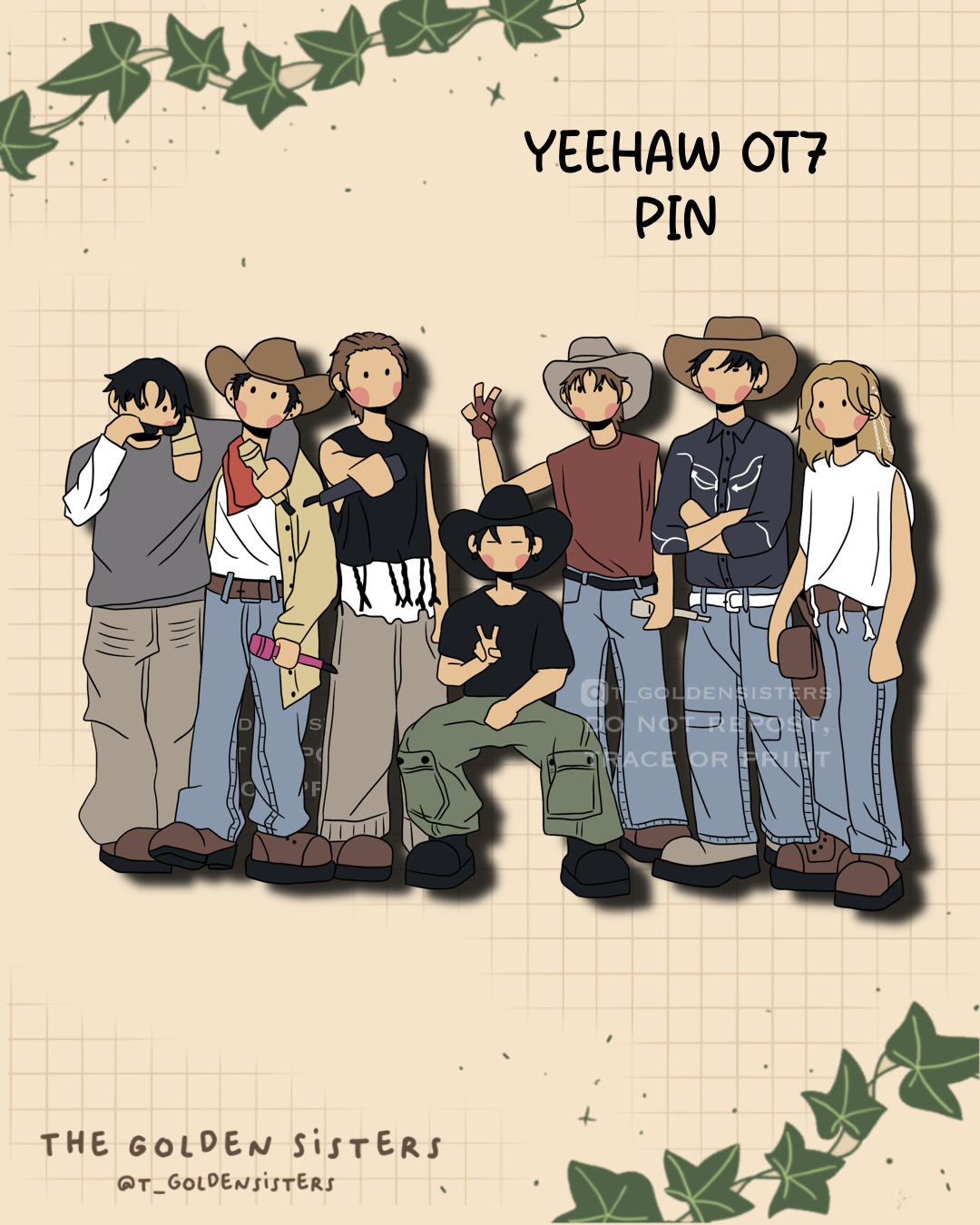 YEEHAW OT7 pin (pre-order)