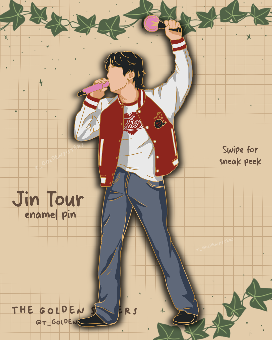 Jin Tour pins (pre-order)
