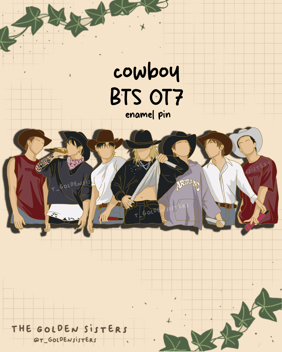 OT7 COWBOY pin (pre-order)
