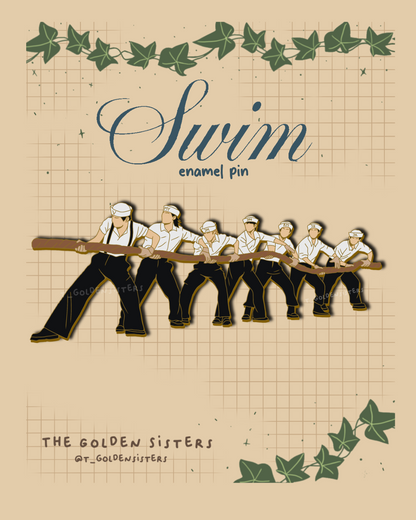 Swim and Hooligans pins (pre-order)