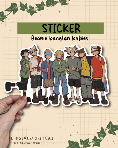 Beanie Bangtan sticker (pre-order)